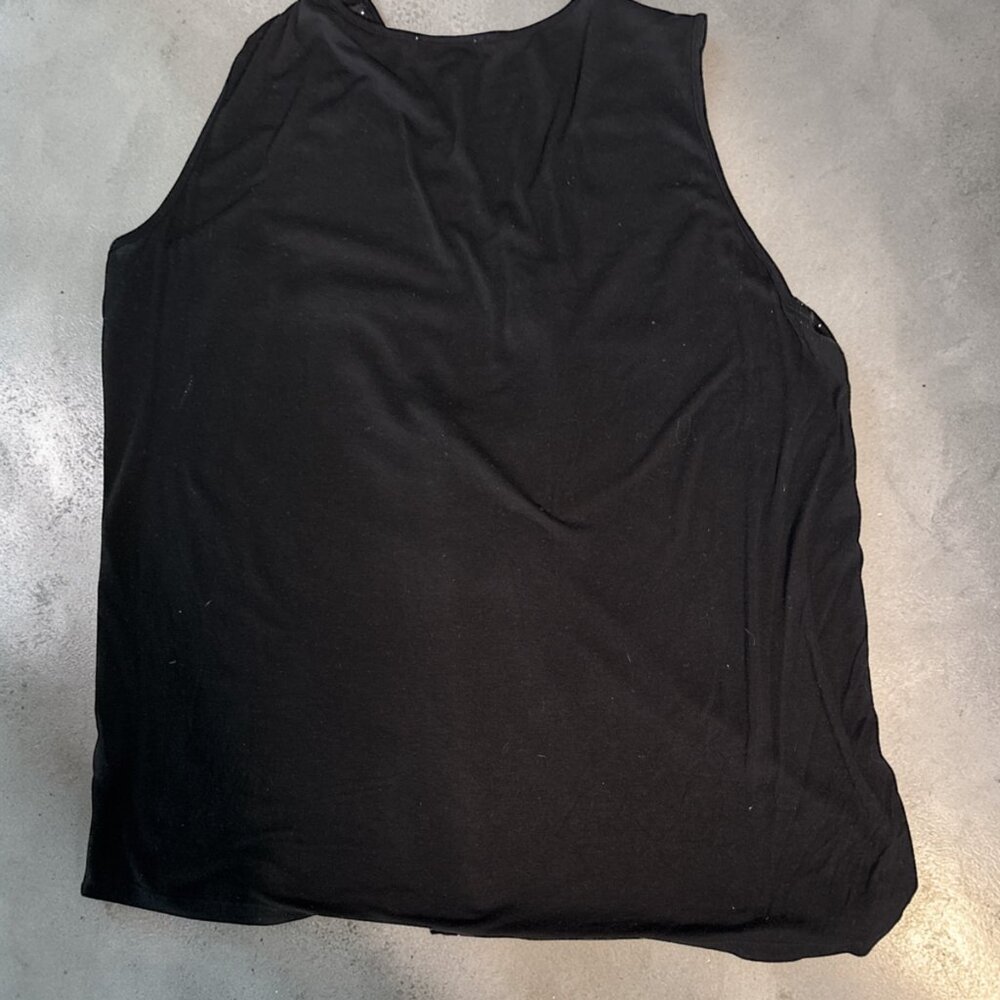 Floral Zip Front Sleeveless Blouse Size 1XL - Picture 5 of 8